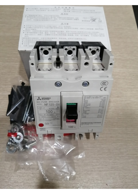 MCCB MITSUBISHI 3P 100A 30kA ( NF125-SV )