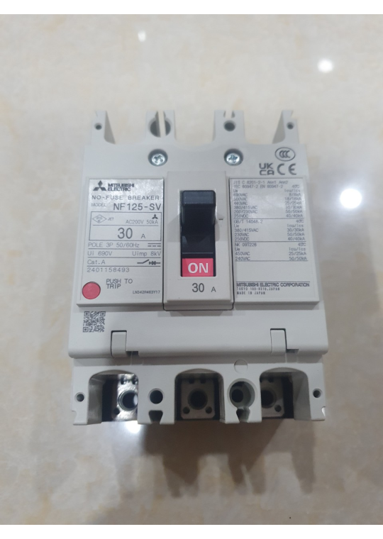 MCCB MITSUBISHI 3P 30A 30kA ( NF125-SV )