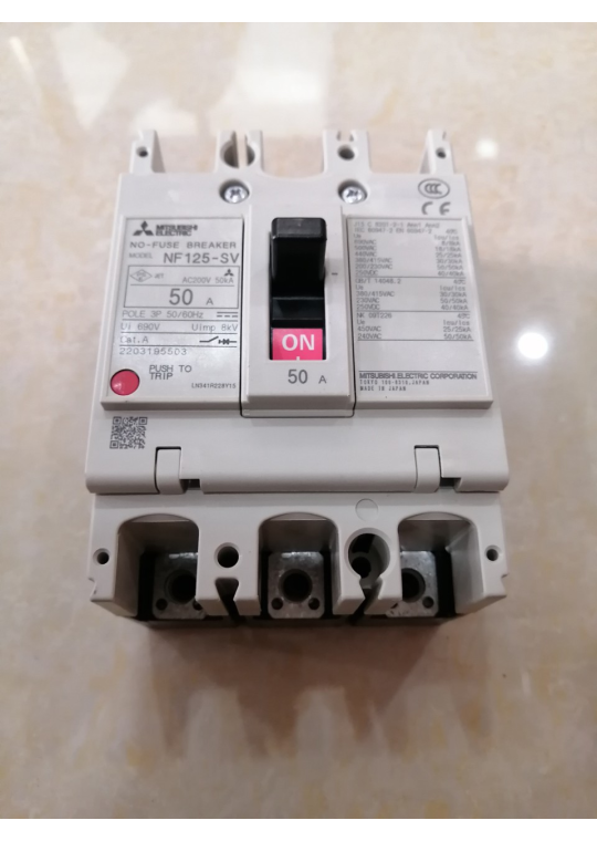 MCCB MITSUBISHI 3P 50A 30kA ( NF125-SV )