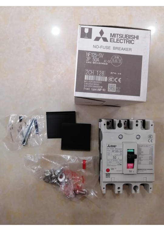MCCB MITSUBISHI 3P 50A 30kA ( NF125-SV )