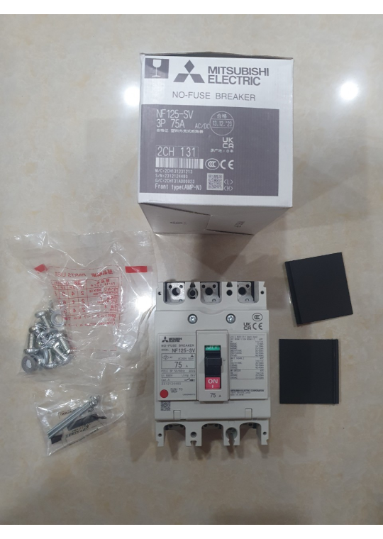 MCCB MITSUBISHI 3P 75A 30kA ( NF125-SV )