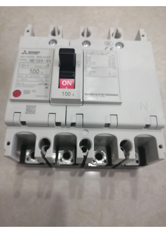 MCCB MITSUBISHI 4P 100A 30kA ( NF125-SV )