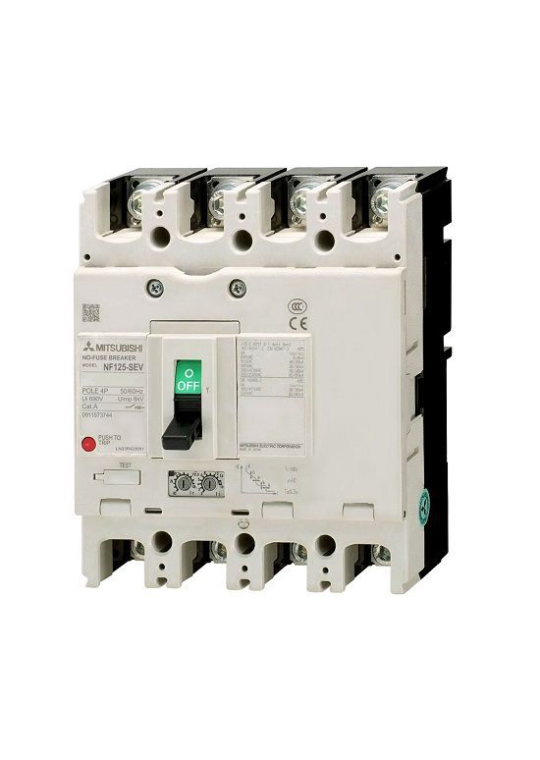 MCCB MITSUBISHI 4P 125A 36kA chỉnh dòng 0.5-1.0xIn ( NF125-SEV )