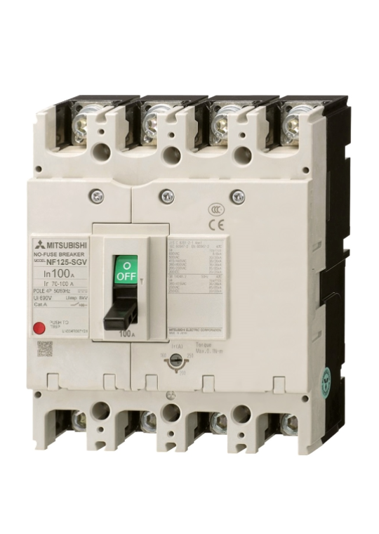 MCCB MITSUBISHI 4P 40A 50kA chỉnh dòng 0.8-1.0xIn ( NF125-LGV )