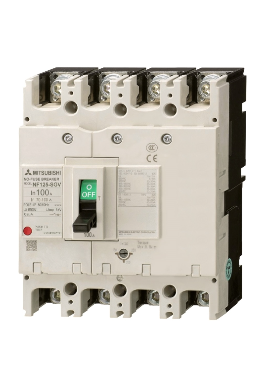 MCCB MITSUBISHI 4P 25A 70kA chỉnh dòng 0.8-1.0xIn ( NF125-HGV )