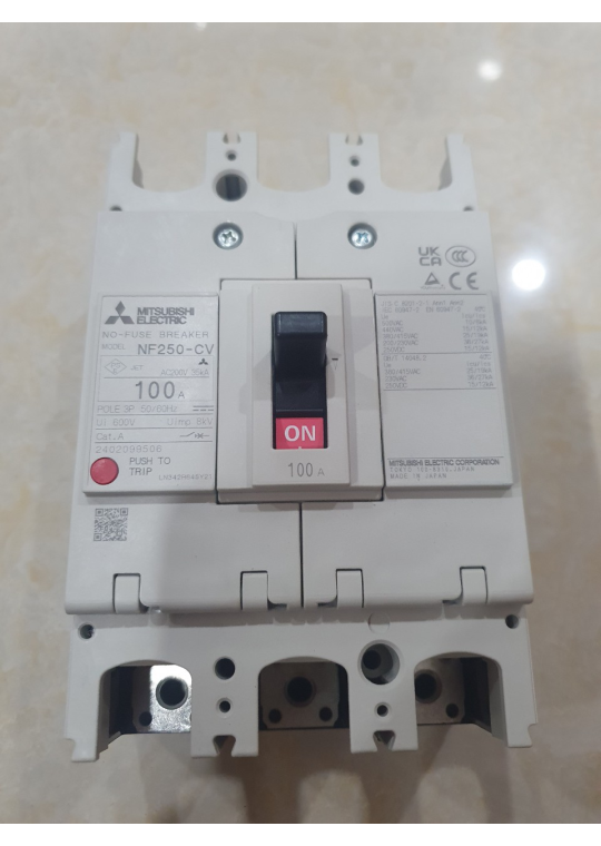MCCB MITSUBISHI 3P 100A 25kA ( NF250-CV )