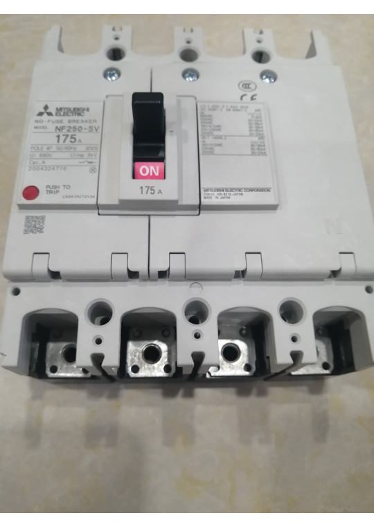 MCCB MITSUBISHI 4P 175A 36kA ( NF250-SV )