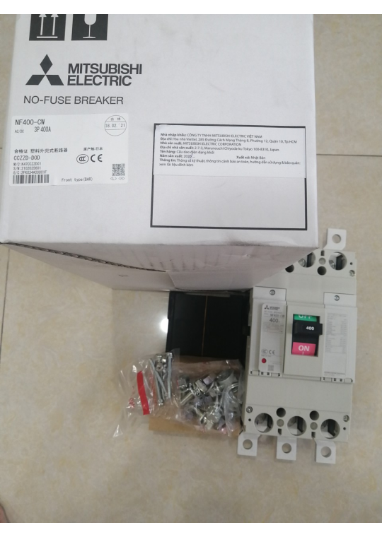 MCCB MITSUBISHI 3P 400A 36kA ( NF400-CW )