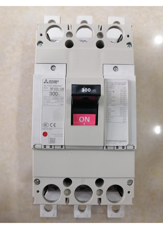 MCCB MITSUBISHI 3P 300A 45kA ( NF400-SW )