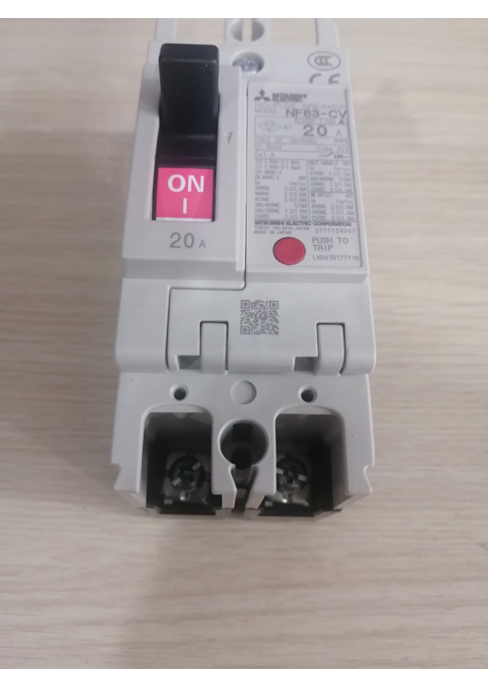 MCCB MITSUBISHI 2P 20A 7.5kA ( NF63-CV )