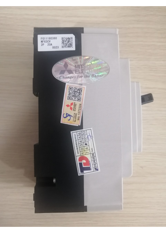 MCCB MITSUBISHI 2P 20A 7.5kA ( NF63-CV )