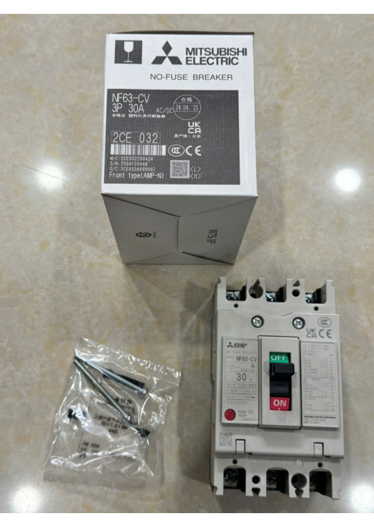 MCCB MITSUBISHI 3P 30A 5kA ( NF63-CV )