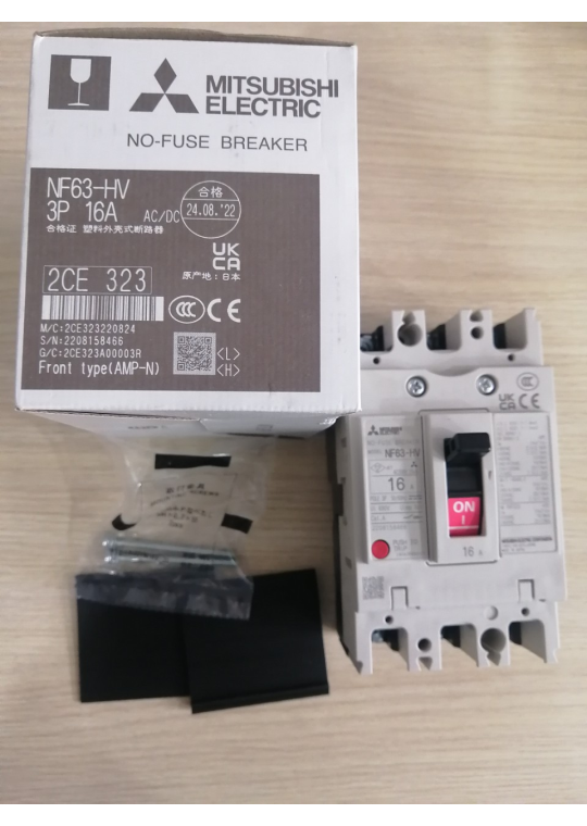 MCCB MITSUBISHI 3P 16A 10kA ( NF63-HV )