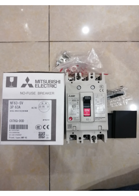 MCCB MITSUBISHI 3P 63A 7.5kA ( NF63-SV )