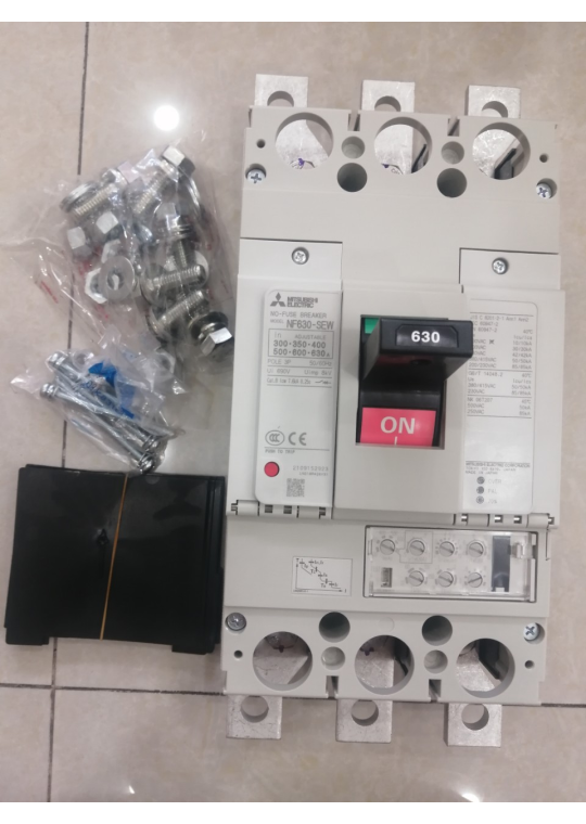 MCCB MITSUBISHI 3P 630A 50kA chỉnh dòng 0.5-1.0xIn ( NF630-SEW )