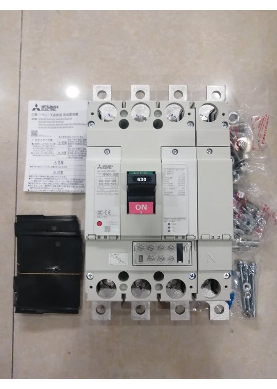 MCCB MITSUBISHI 4P 630A 50kA chỉnh dòng 0.5-1.0xIn ( NF630-SEW )