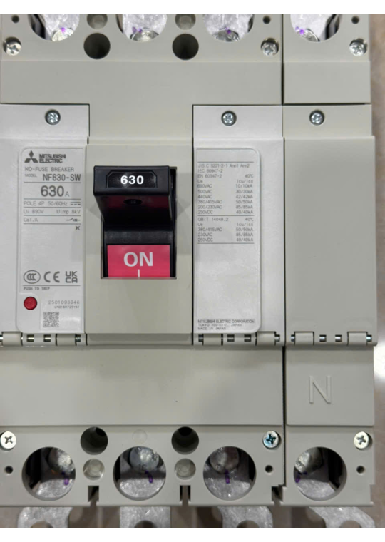 MCCB MITSUBISHI 4P 630A 50kA ( NF630-SW )