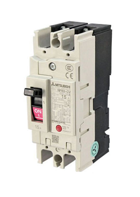 MCCB MITSUBISHI 2P 15A 7.5kA ( NF63-CV )