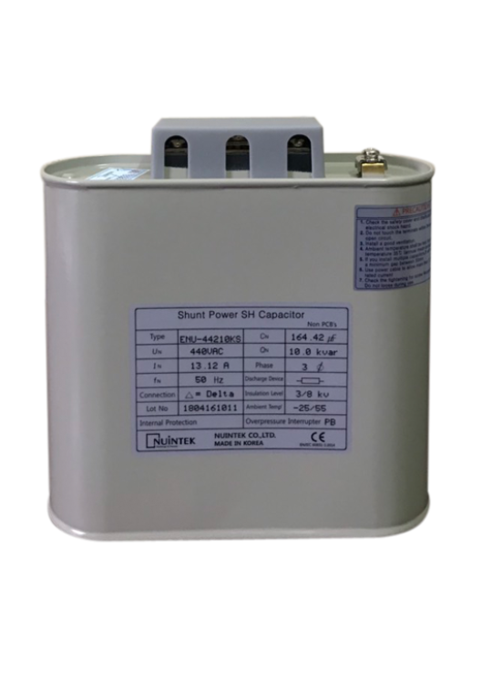 Tụ bù dầu NUINTEK 3P 10KVAr 440V ( ENU-44210KS )