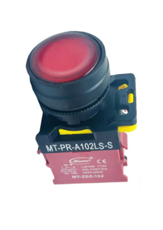 Nút nhấn OFF có đèn MASTER màu đỏ loại tự nhả ( MT-PR-A102L-S )