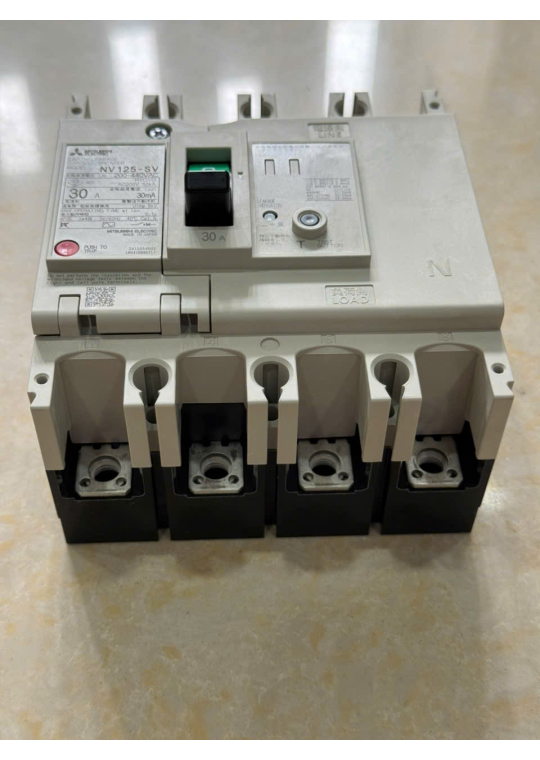 ELCB MITSUBISHI 4P 30A 30kA 30mA hoặc 1.2.500mA ( NV125-SV )