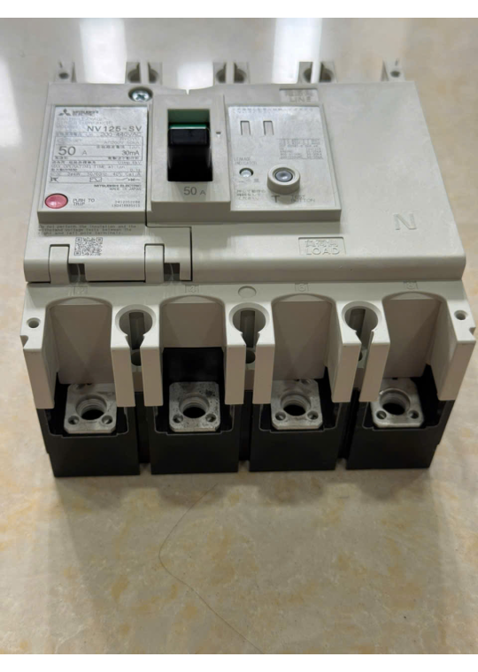 ELCB MITSUBISHI 4P 50A 30kA 30mA hoặc 1.2.500mA ( NV125-SV )