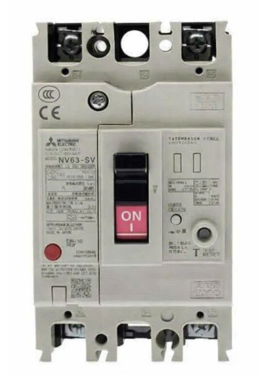 ELCB MITSUBISHI 2P 63A 15kA 30mA ( NV63-SV )