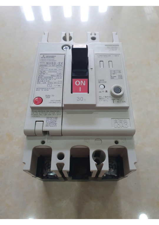 ELCB MITSUBISHI 2P 30A 15kA 30mA ( NV63-SV )