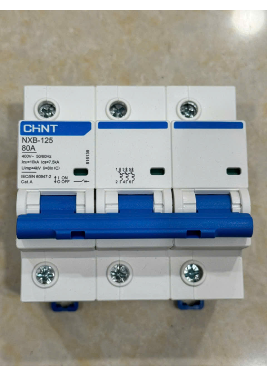 MCB CHINT NXB-125 3P 80A 10kA