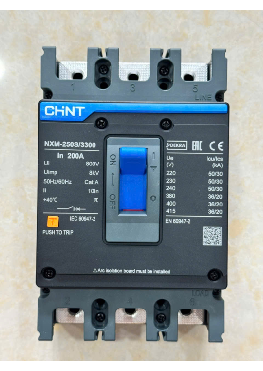 MCCB CHINT NXM-250S/300 3P 200A 36kA