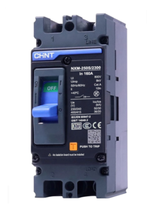 MCCB CHINT 2P 125A 25kA ( NXM-125S/2300 )