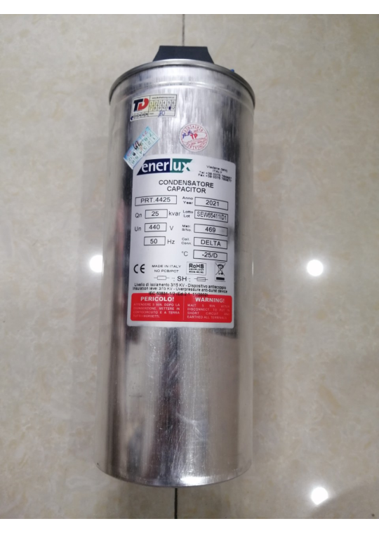Tụ bù khô ENERLUX 3P 25KVAr 440V ( PRT.4425 )