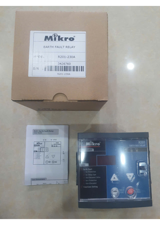 Rơ le bảo vệ chạm đất Mikro R201-230A 