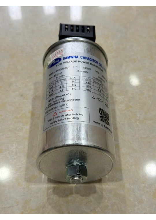 Tụ bù khô SAMWHA 3P 5KVAr 440V ( RMC-4450050KT )