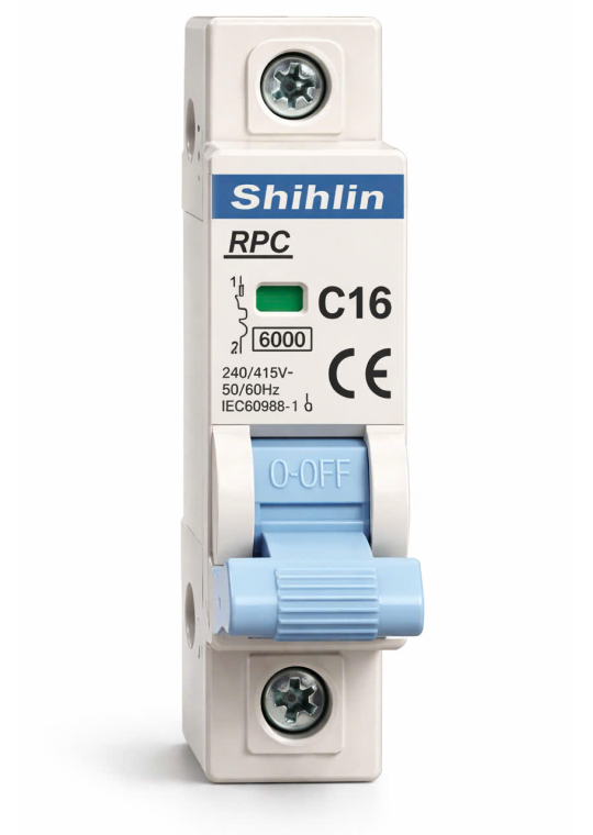 MCB SHIHLIN 1P 16A 6kA ( RPC )