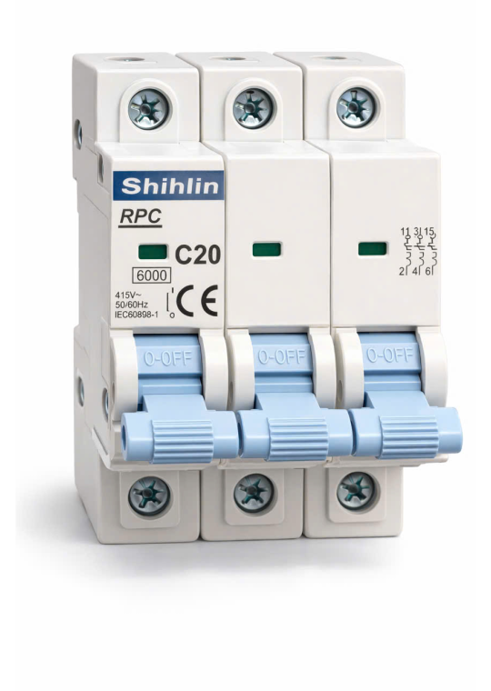 MCB SHIHLIN 3P 6A 10kA ( RPC-H )