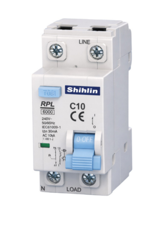 RCBO SHIHLIN 1P+N 32A 6kA 30mA ( RPL )
