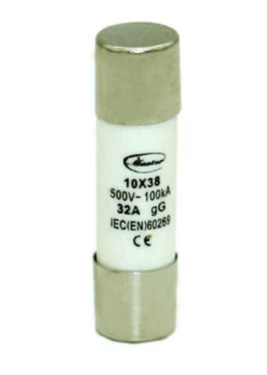 Cầu chì ống MASTER 10x38 ngưỡng dòng từ 2A ~ 32A ( MT10x38 )