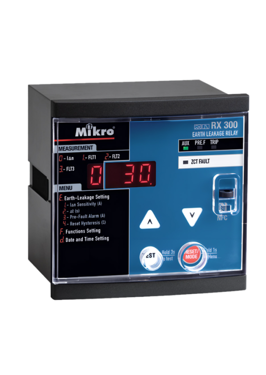 Relay bảo vệ dòng rò Mikro RX300-230A 