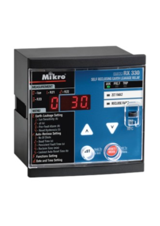 Rơ le bảo vệ dòng rò Mikro RX330-230A