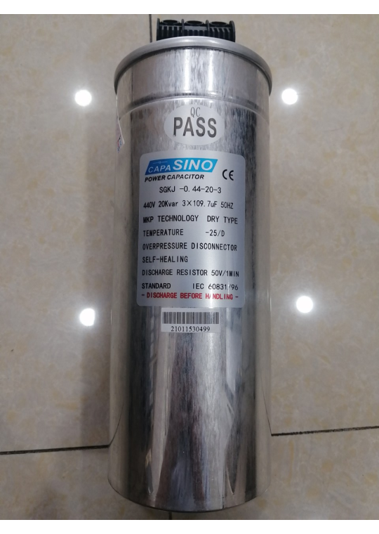 TỤ BÙ KHÔ SINO 3P 20KVAr 440V ( SGKJ-0.44-20-3 )