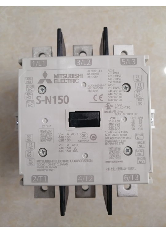 CONTACTOR MITSUBISHI 3P 150A ( S-N150 )