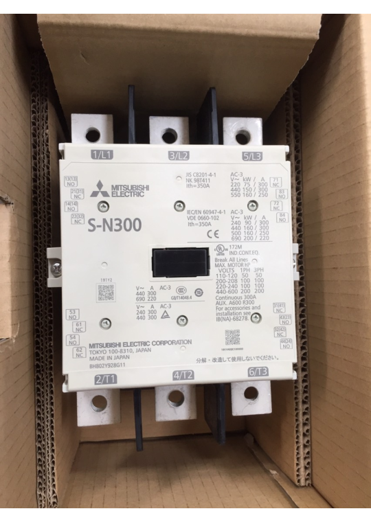 CONTACTOR MITSUBISHI 3P 300A ( S-N300 )
