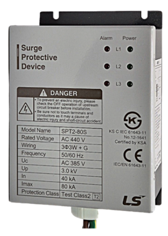 Chống sét lan truyền 3W+G 440V 80kA 3kV class II ( SPT2-80S )