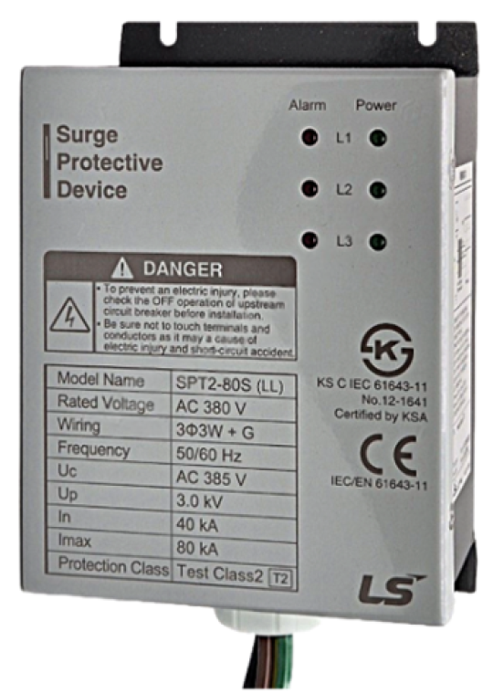 Chống sét lan truyền 3W+G 380V 80kA 3kV class II ( SPT2-80S )