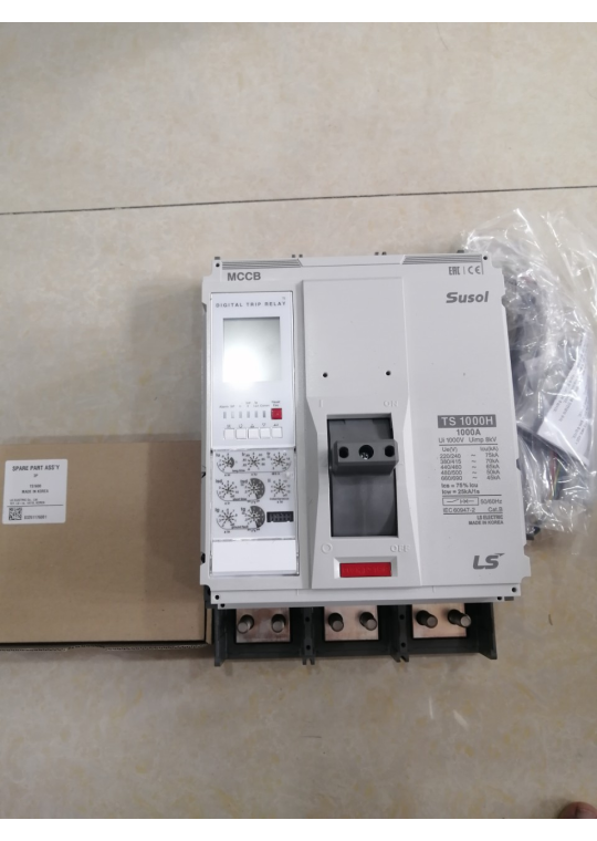 MCCB LS 3P 1000A 70kA chỉnh dòng điện tử 7 bước từ 0.4~1.0 x In ( TS1000H )