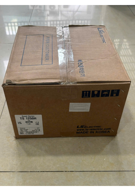 MCCB LS 3P 1250A 70kA chỉnh dòng điện tử 7 bước từ 0.4~1.0 x In ( TS1250H )