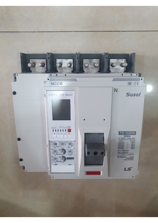 MCCB LS 4P 1600A 50kA chỉnh dòng điện tử 7 bước từ 0.4~1.0 x In ( TS1600N )