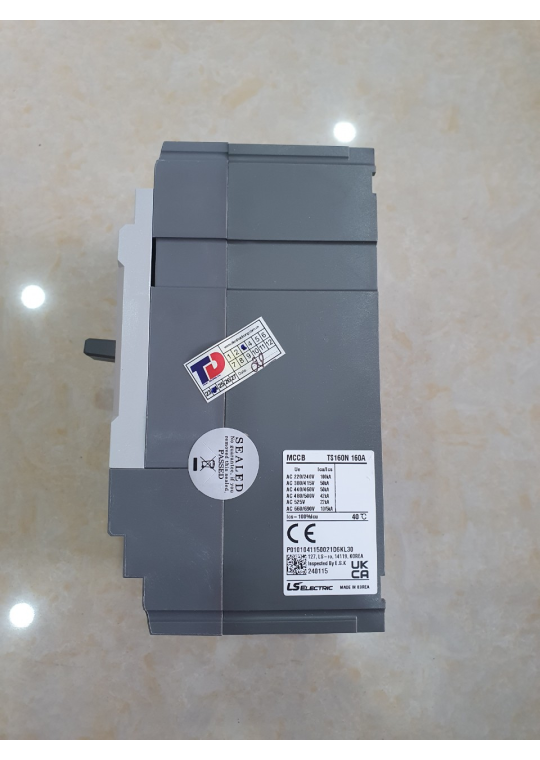 MCCB LS 3P 160A 50kA chỉnh dòng nhiệt 0.8->1.0 x In và dòng ngắn mạch 5->1.0 x In ( TS160N ATU160 )