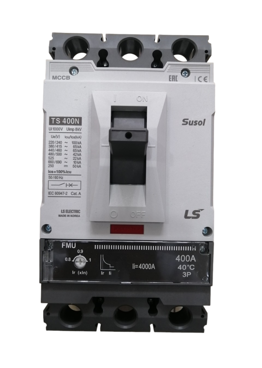 MCCB LS 3P 300A 65kA chỉnh dòng 0.8-0.9-1.0 x In ( TS400N FMU400 )
